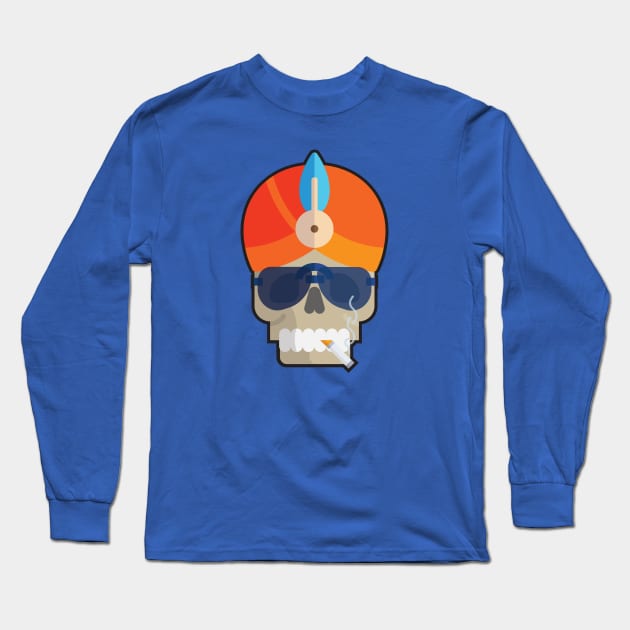 Guru Sugar Skull Long Sleeve T-Shirt by shultcreative